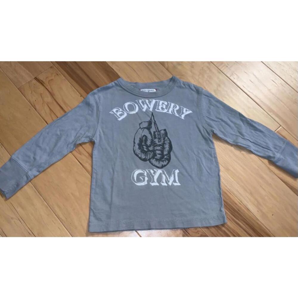 TAILGATE CLOTHING CO. BOYS GRAY GRAPHIC T-SHIRT SIZE 4 EXCELLENT COND LD7